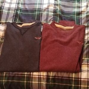 2 Hollister sweaters one size M one size L